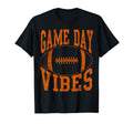 Game Day Vibes Orange Football T-Shirt - Trendy Graphic for Adults - T-Shirt, Sweatshirt, Hoodie
