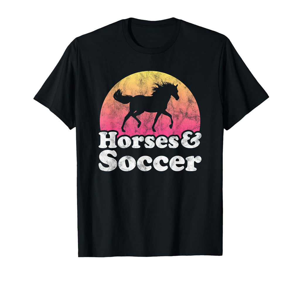 Horse And Soccer Or Horses T-Shirt - Custom Art Print Men Women - T-Shirt, Sweatshirt, Hoodie