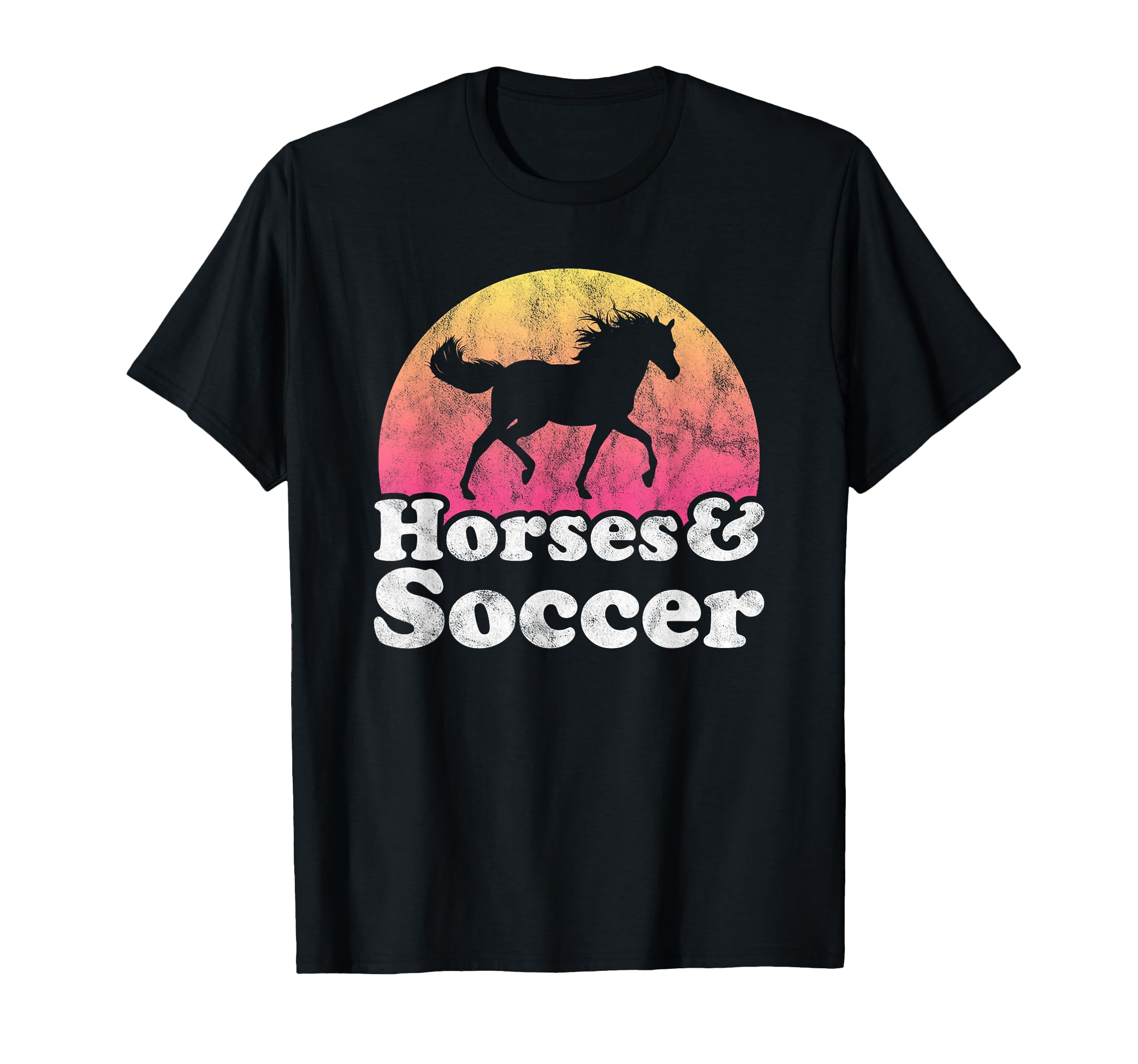 Horse And Soccer Or Horses T-Shirt - Custom Art Print Men Women - T-Shirt, Sweatshirt, Hoodie