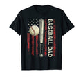 Mens Fathers Day Baseball Dad Usa Flag T-Shirt - Unique Graphic for Adults - T-Shirt, Sweatshirt, Hoodie