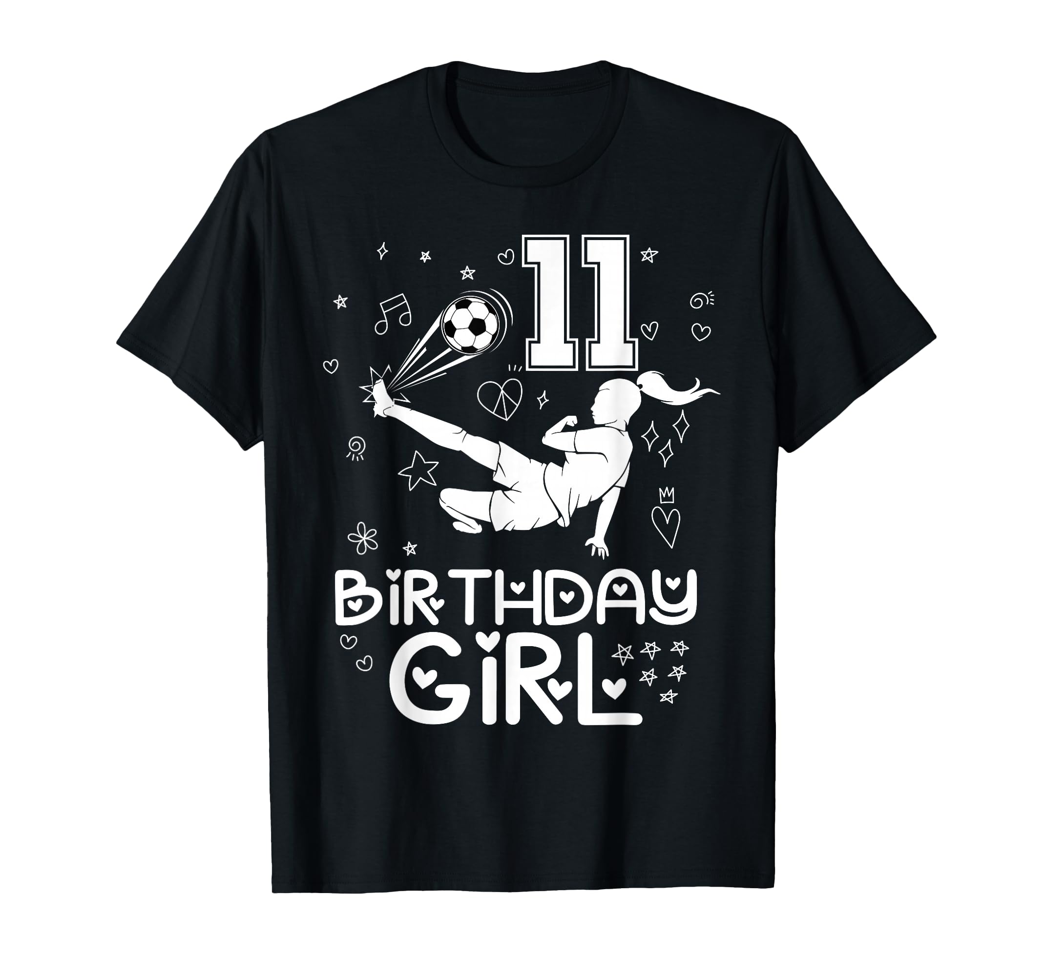 11 Years Old Birthday Soccer Player Family T-Shirt - Unique Graphic Unisex - T-Shirt, Sweatshirt, Hoodie
