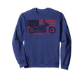 Motorcycle Biker Motorcycle Us Flag 4Th Sweatshirt - Graphic Print Unisex - T-Shirt, Sweatshirt, Hoodie