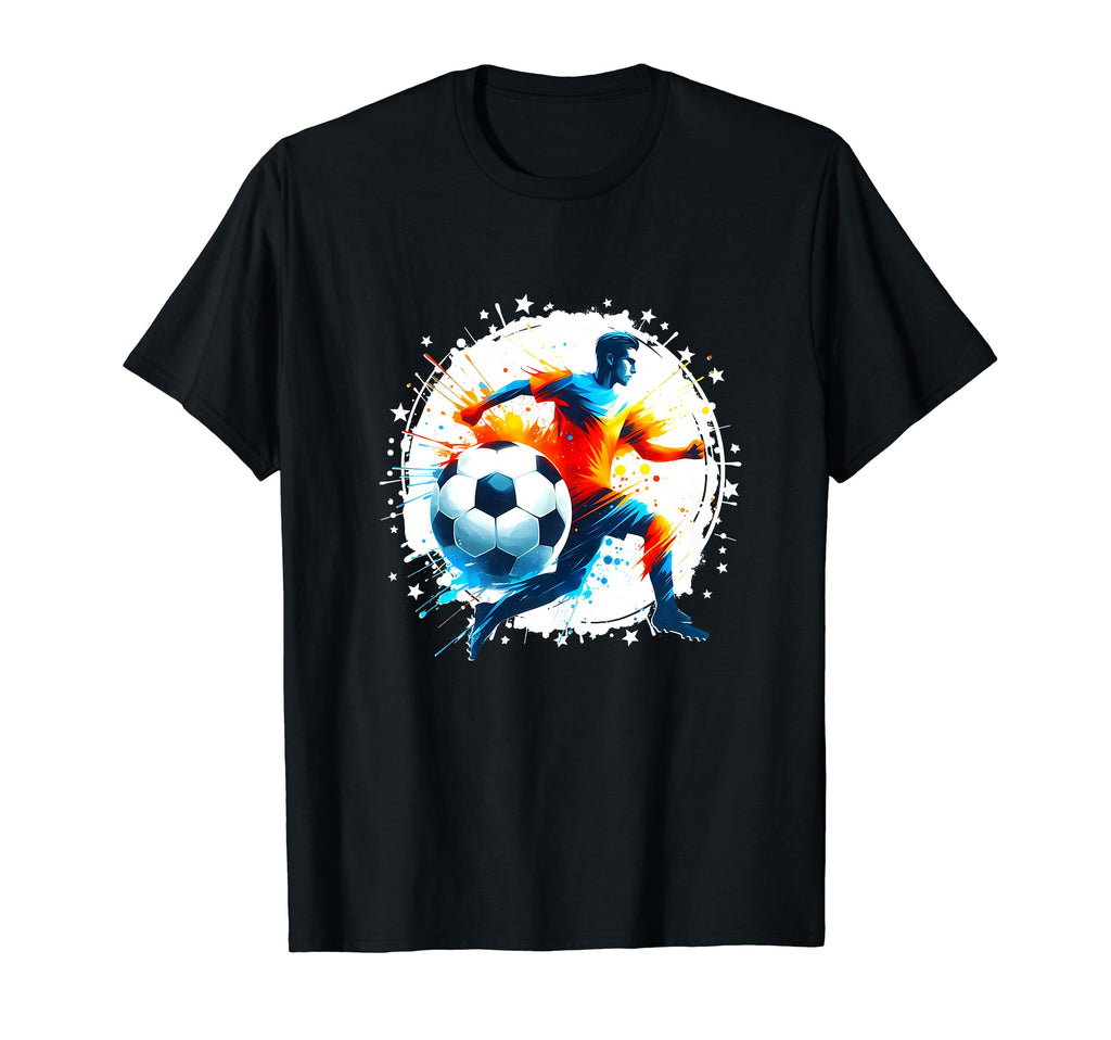 Soccer Soccer Ball Soccer Player T-Shirt - Custom Art Print Men Women - T-Shirt, Sweatshirt, Hoodie