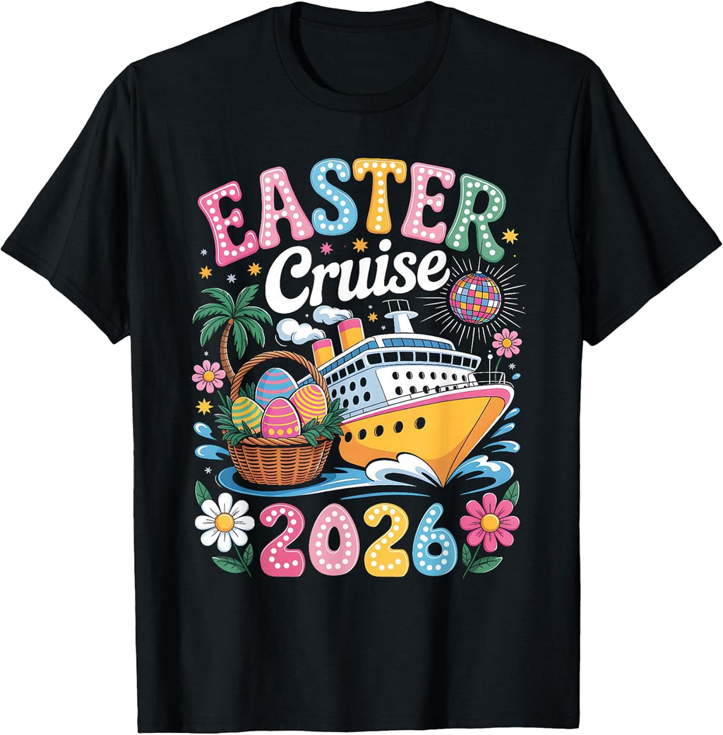 Groovy Easter Cruise Crew 2026 Matching Family - Adult & Kids T-Shirts, Sweatshirts & Hoodies apparel design preview 1