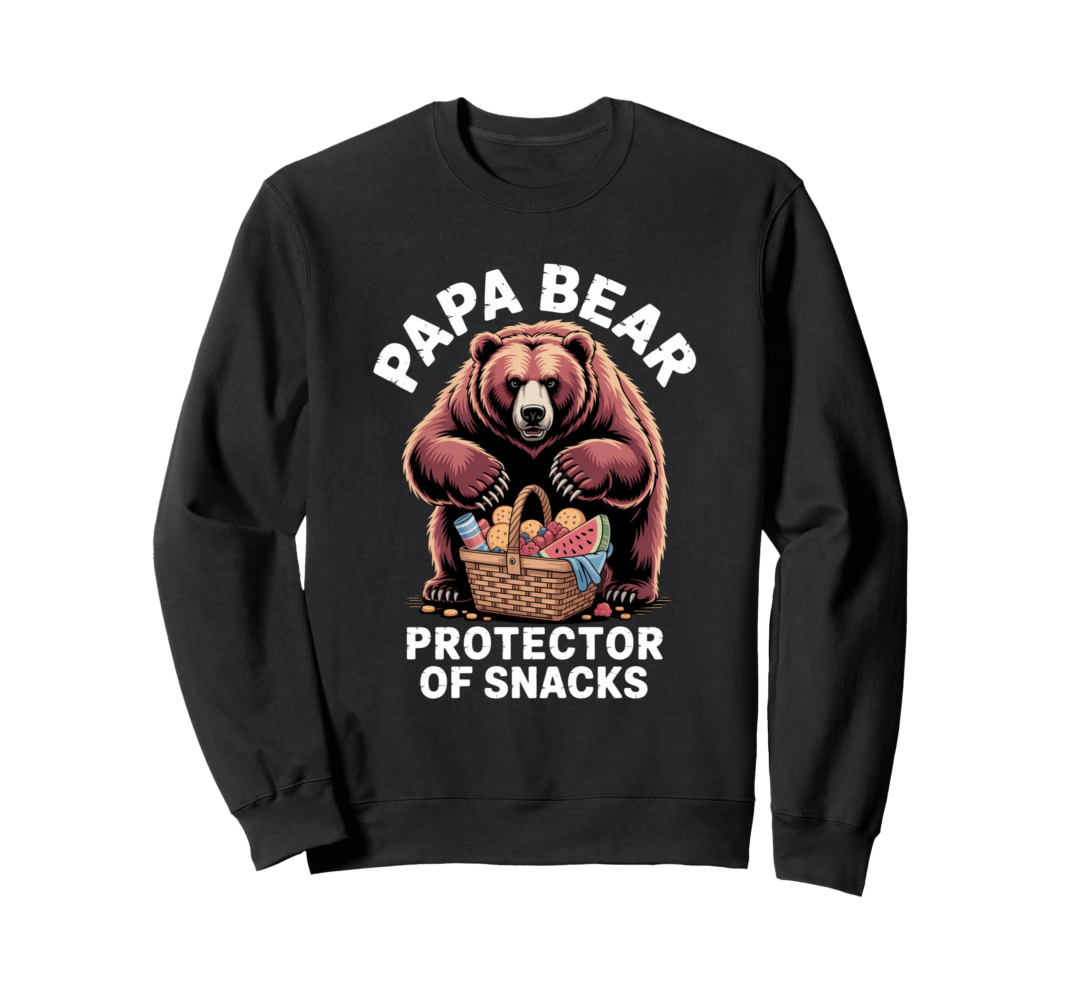 Papa Bear Protector Snacks Funny Sweatshirt - Novelty Apparel for Adults - T-Shirt, Sweatshirt, Hoodie