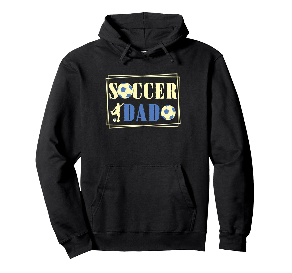 Father Son Daughter Soccer Dad Player Hoodie - Minimalist Print for Adults - T-Shirt, Sweatshirt, Hoodie