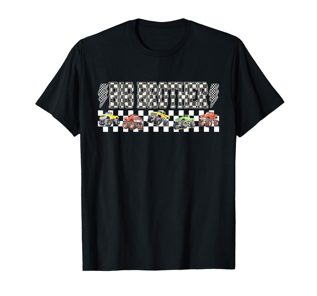 Big Brother Monster Truck Family T-Shirt - Aesthetic Graphic Men Women - T-Shirt, Sweatshirt, Hoodie