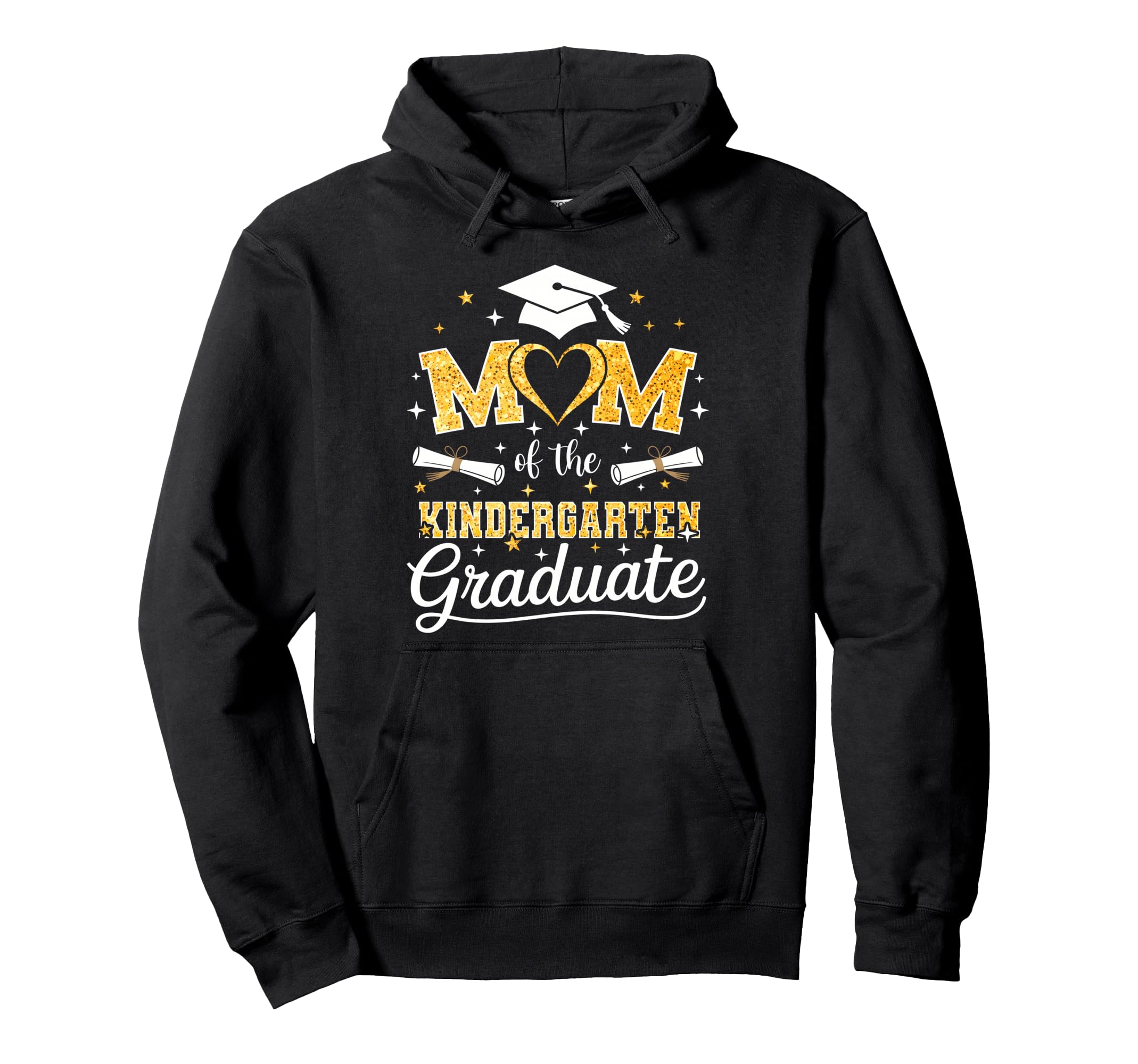 Mom Kindergarten Graduate Senior Hoodie - Custom Art Print Unisex - T-Shirt, Sweatshirt, Hoodie