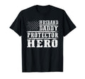 Husband Daddy Protector Hero Fathers T-Shirt - Trendy Graphic for Adults - T-Shirt, Sweatshirt, Hoodie