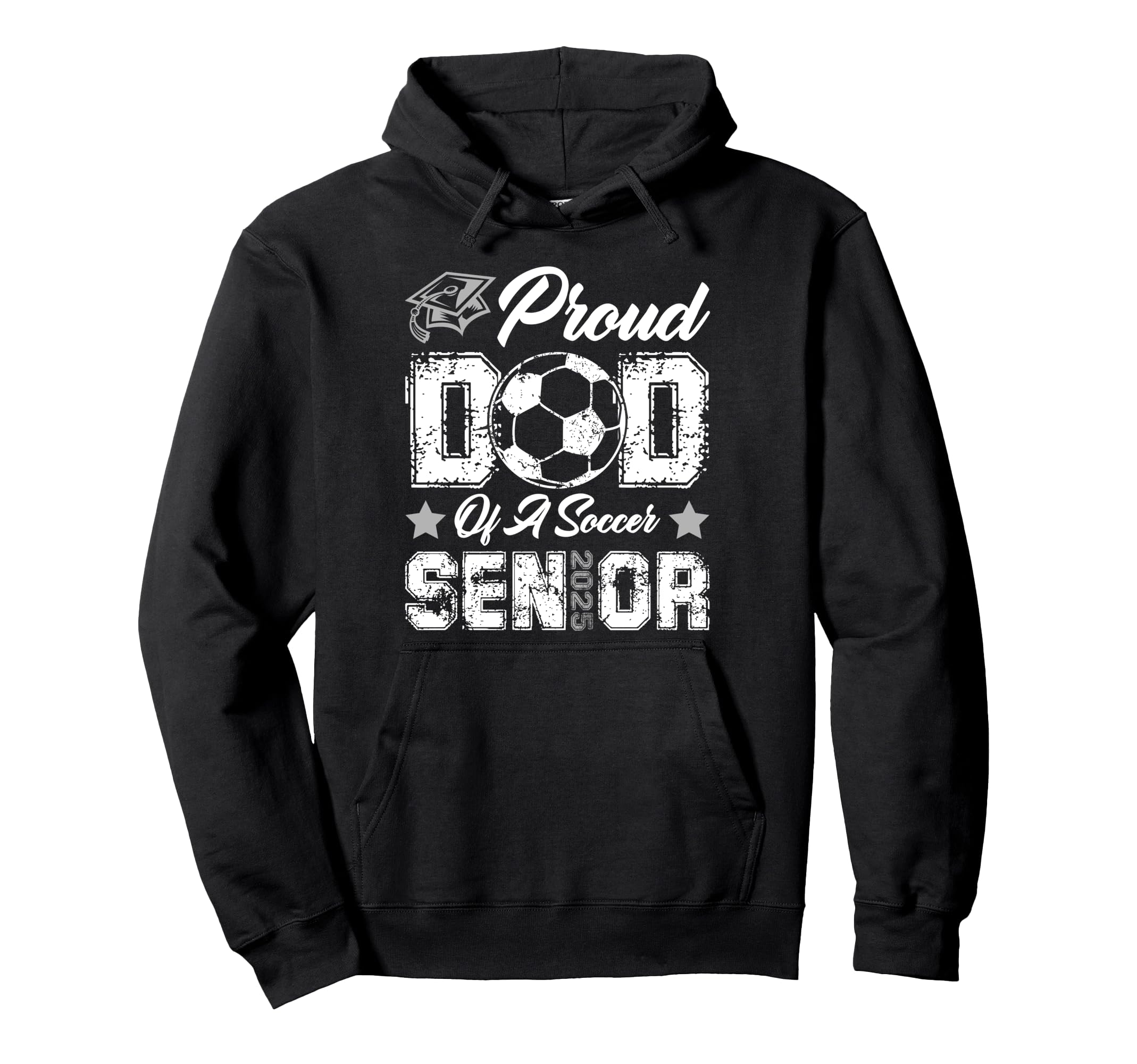 Proud Dad Soccer Senior Class 2025 Hoodie - Minimalist Print for Adults - T-Shirt, Sweatshirt, Hoodie