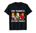One Thankful Soccer Family Turkey Happy T-Shirt - Graphic Print for Adults - T-Shirt, Sweatshirt, Hoodie