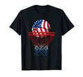 Basketball American Patriotic 4Th July T-Shirt - Graphic Print for Adults - T-Shirt, Sweatshirt, Hoodie