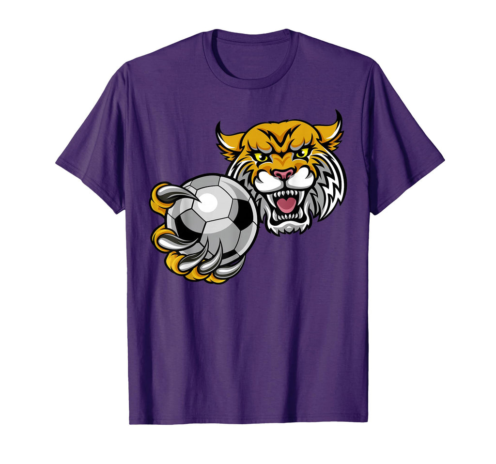 Wildcat Sports Team Mascot Holding T-Shirt - Graphic Print for Adults - T-Shirt, Sweatshirt, Hoodie