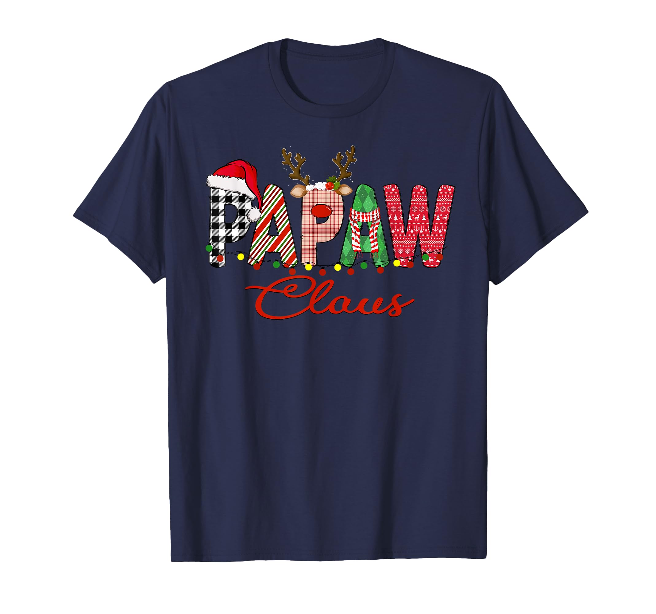 Papaw Claus Santa Family Matching T-Shirt - Casual Everyday Wear Unisex - T-Shirt, Sweatshirt, Hoodie