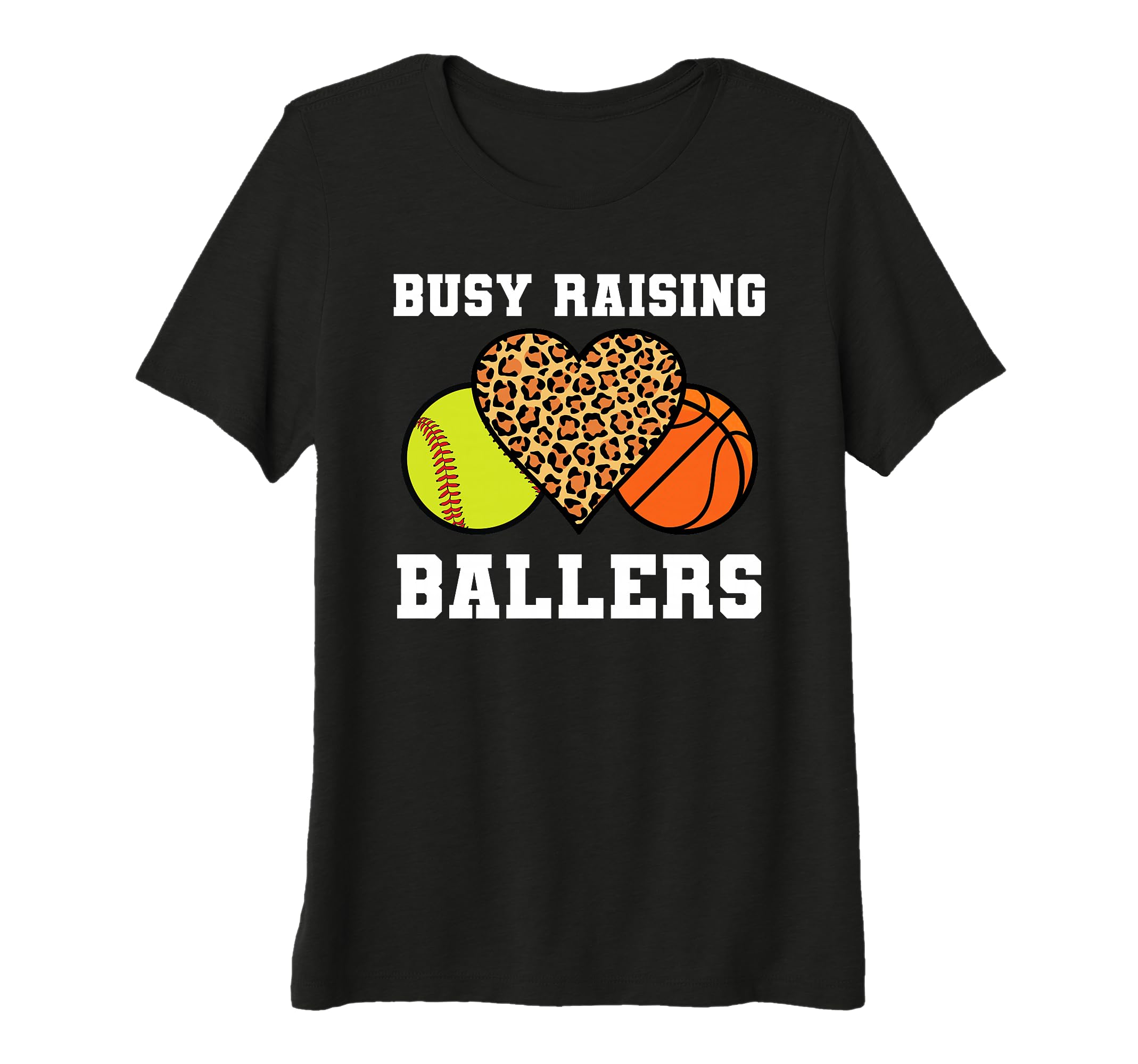 Womens Busy Raising Ballers Softball Tri T-Shirt - Streetwear Style Unisex - T-Shirt, Sweatshirt, Hoodie