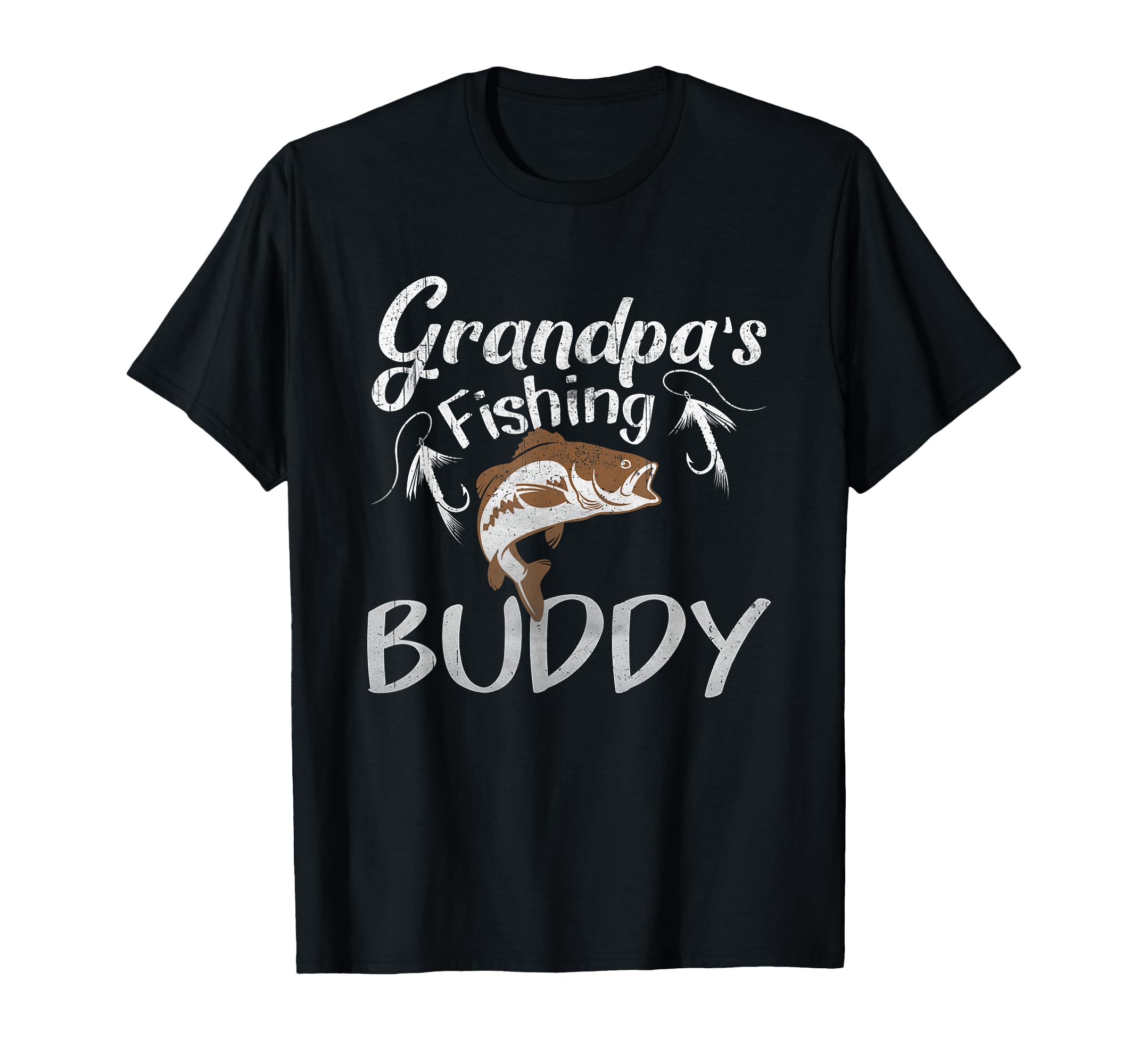 Grandpas Fishing Buddy Grandson T-Shirt - Casual Everyday Wear Men Women - T-Shirt, Sweatshirt, Hoodie