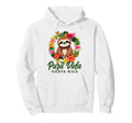 Costa Rica Sloth Floral Family Hoodie - Minimalist Print Men Women - T-Shirt, Sweatshirt, Hoodie