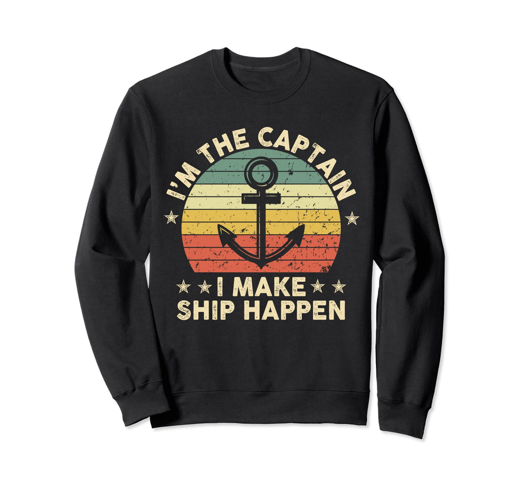 Boat Dad Captain Boating Legend Sweatshirt - Unique Graphic Unisex - T-Shirt, Sweatshirt, Hoodie