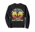 Boat Dad Captain Boating Legend Sweatshirt - Unique Graphic Unisex - T-Shirt, Sweatshirt, Hoodie