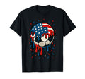 Dripping Soccer Ball Usa Patriotic T-Shirt - Casual Everyday Wear Unisex - T-Shirt, Sweatshirt, Hoodie
