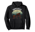 Papa Bear Fathers Day Dad Grandpa Hoodie - Minimalist Print Unisex - T-Shirt, Sweatshirt, Hoodie