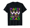 Mardi Gras Three Chickens Beads T-Shirt - Casual Everyday Wear Unisex - T-Shirt, Sweatshirt, Hoodie