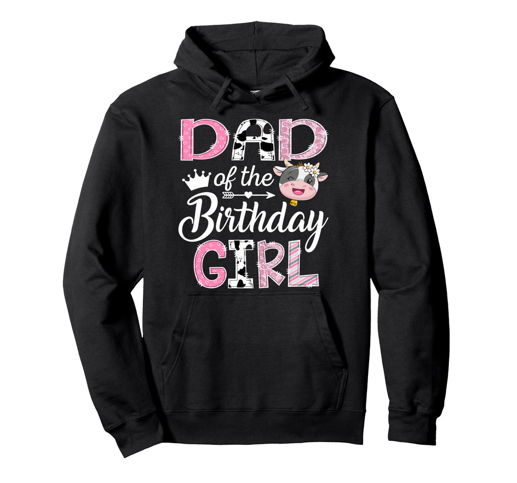 Dad Birthday Farm Cow 1St Birthday Hoodie - Minimalist Print for Adults - T-Shirt, Sweatshirt, Hoodie