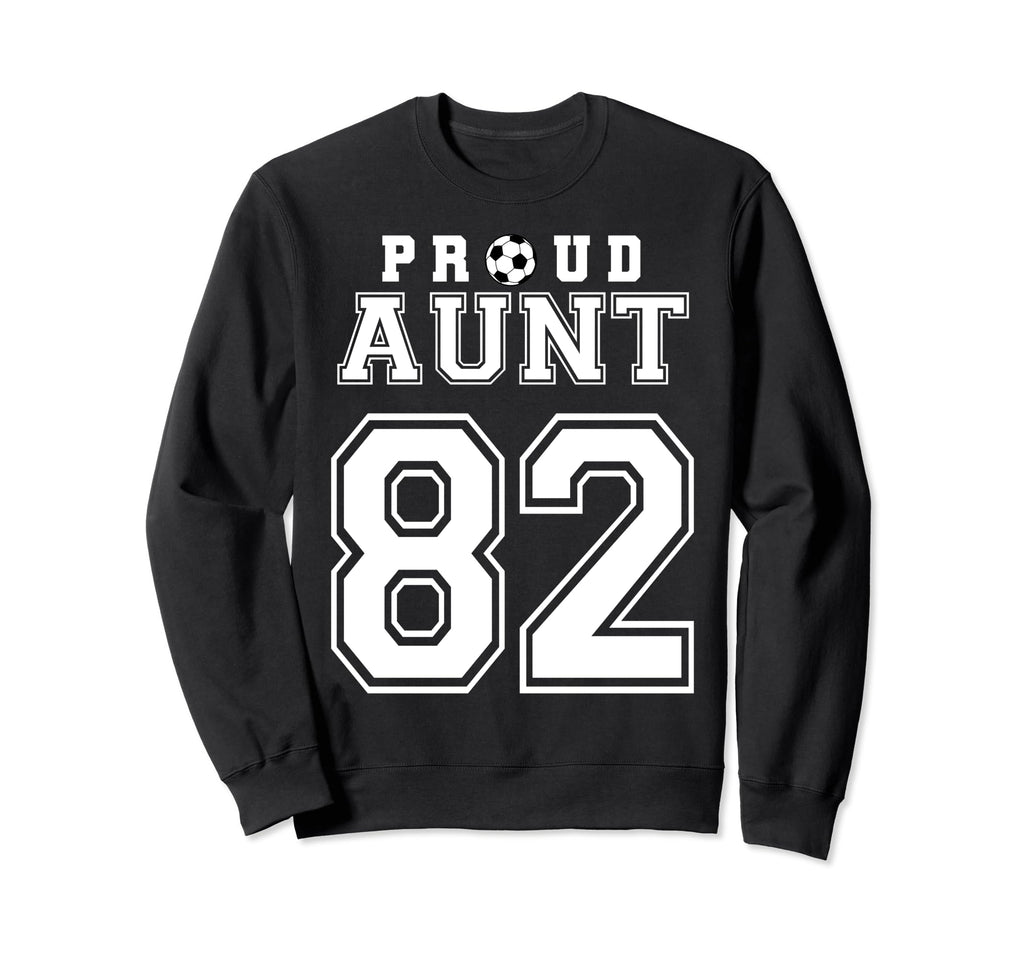 Number 82 Custom Proud Soccer Futbol Sweatshirt - Minimalist Print Unisex - T-Shirt, Sweatshirt, Hoodie