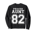 Number 82 Custom Proud Soccer Futbol Sweatshirt - Minimalist Print Unisex - T-Shirt, Sweatshirt, Hoodie