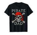 Pirate Dad Jolly Roger Crossbones T-Shirt - Custom Art Print for Adults - T-Shirt, Sweatshirt, Hoodie