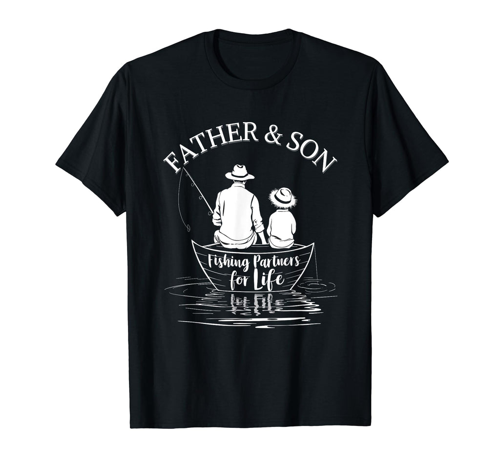 Fishing Partners Life Father And Son T-Shirt - Custom Art Print for Adults - T-Shirt, Sweatshirt, Hoodie