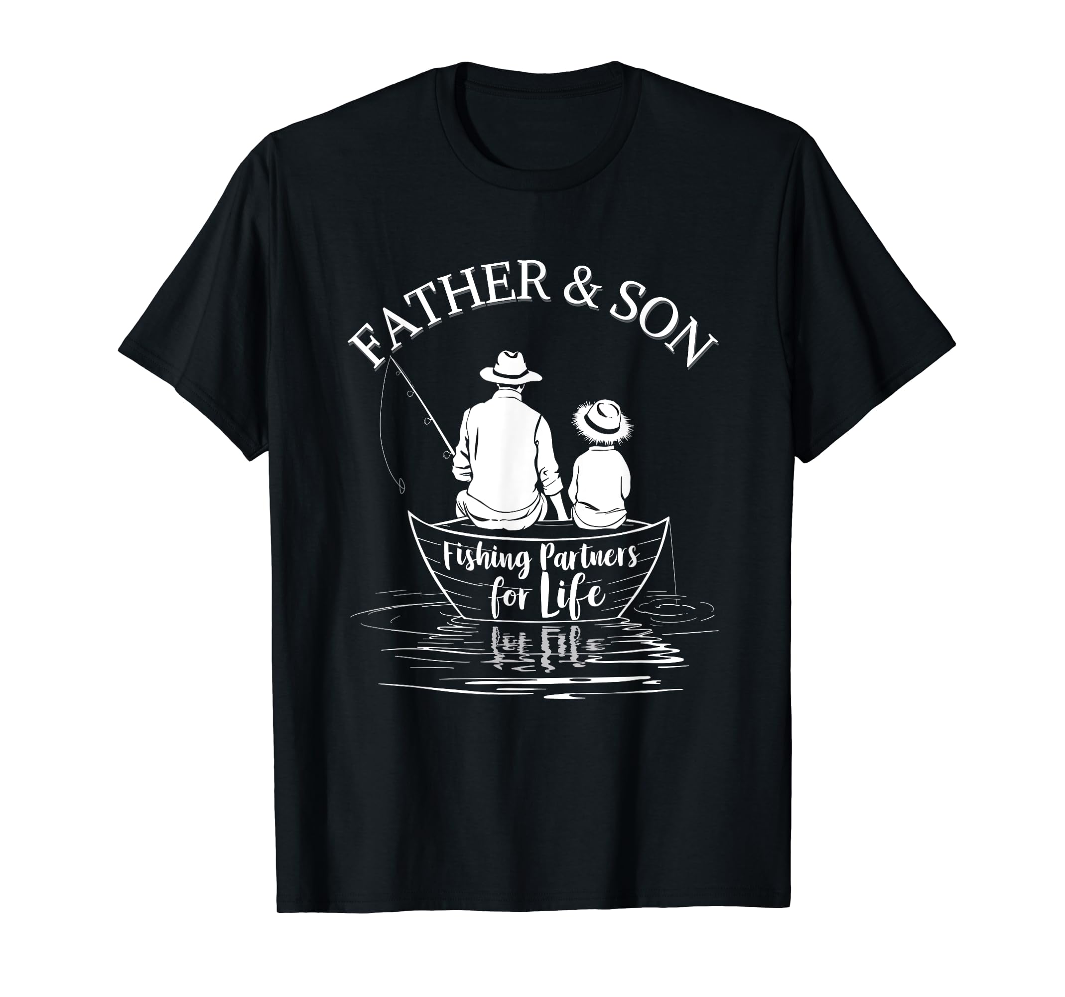Fishing Partners Life Father And Son T-Shirt - Custom Art Print for Adults - T-Shirt, Sweatshirt, Hoodie