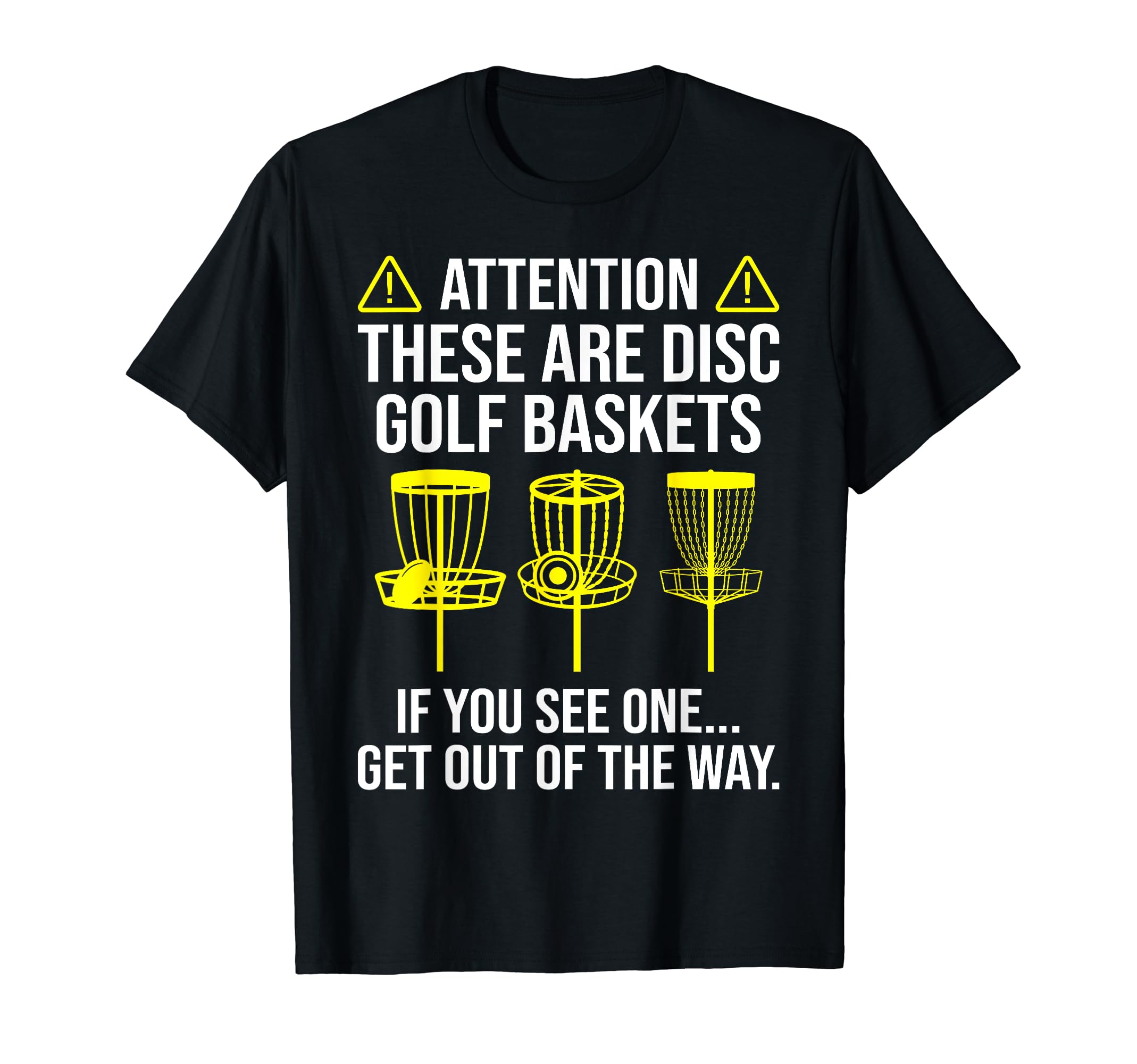 Disc Golf Baskets Funny Disc Golfing T-Shirt - Minimalist Print Unisex - T-Shirt, Sweatshirt, Hoodie