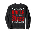 Proud Uncle Two 2026 Graduates Sweatshirt - Graphic Print for Adults - T-Shirt, Sweatshirt, Hoodie