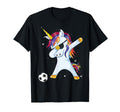 Funny Soccer Dabbing Unicorn T-Shirt - Casual Everyday Wear Unisex - T-Shirt, Sweatshirt, Hoodie