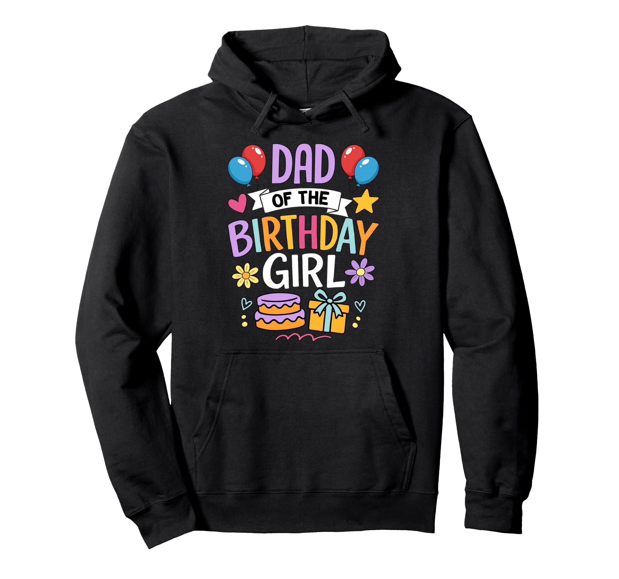 Dad Birthday Party Family Matching Hoodie - Graphic Print Unisex - T-Shirt, Sweatshirt, Hoodie