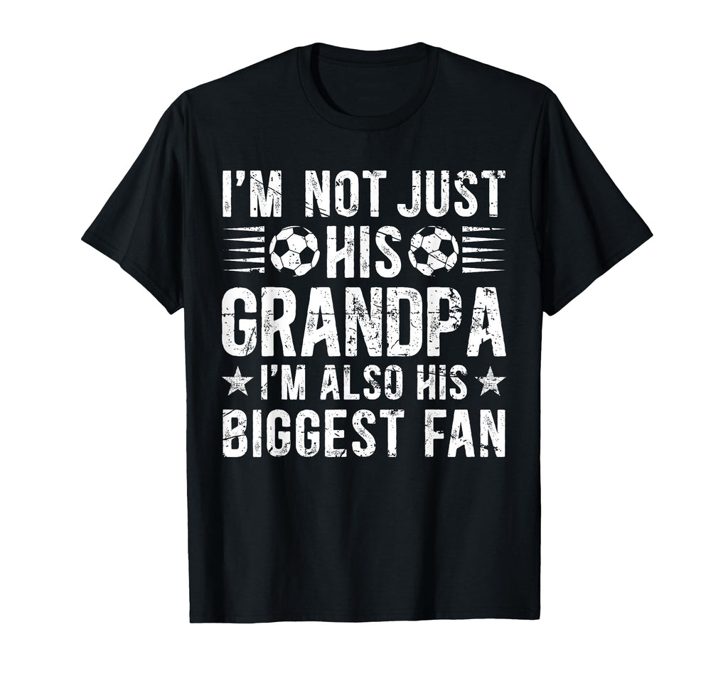 Biggest Fan Soccer Grandpa Soccer Player T-Shirt - Minimalist Print Unisex - T-Shirt, Sweatshirt, Hoodie