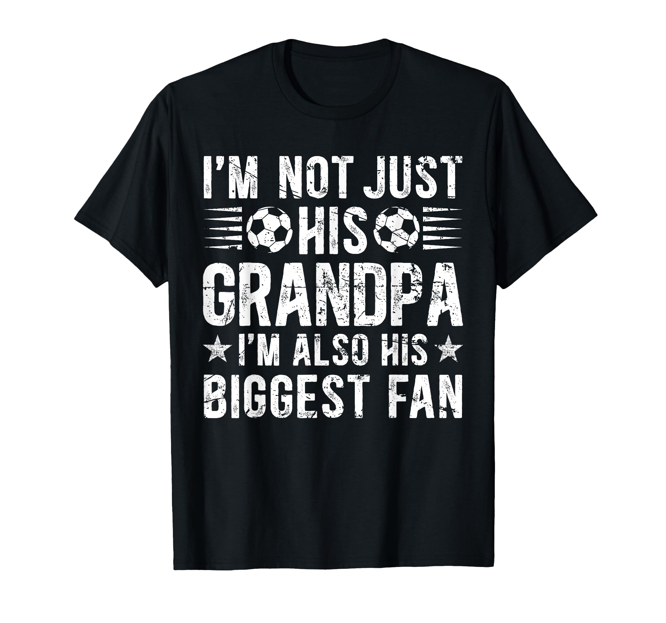 Biggest Fan Soccer Grandpa Soccer Player T-Shirt - Minimalist Print Unisex - T-Shirt, Sweatshirt, Hoodie