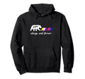 Lgbtq Papa Bear Nonbinary Bisexual Hoodie - Custom Art Print Unisex - T-Shirt, Sweatshirt, Hoodie