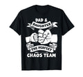 Dad Daughter Chaos Team Funny Fathers T-Shirt - Graphic Print for Adults - T-Shirt, Sweatshirt, Hoodie