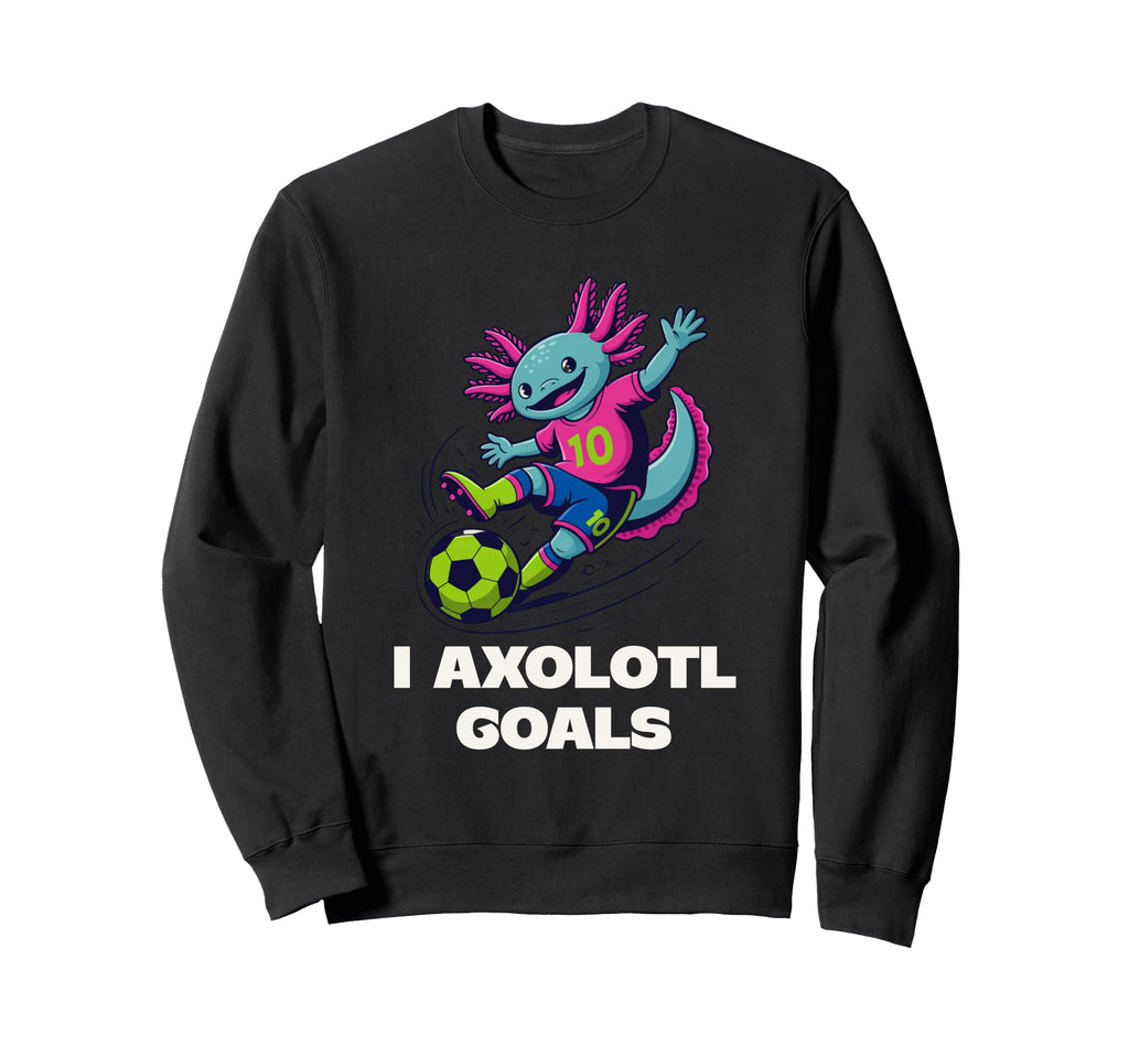 Soccer Mom Axolotl Funny Sports Pun Sweatshirt - Graphic Print Unisex - T-Shirt, Sweatshirt, Hoodie