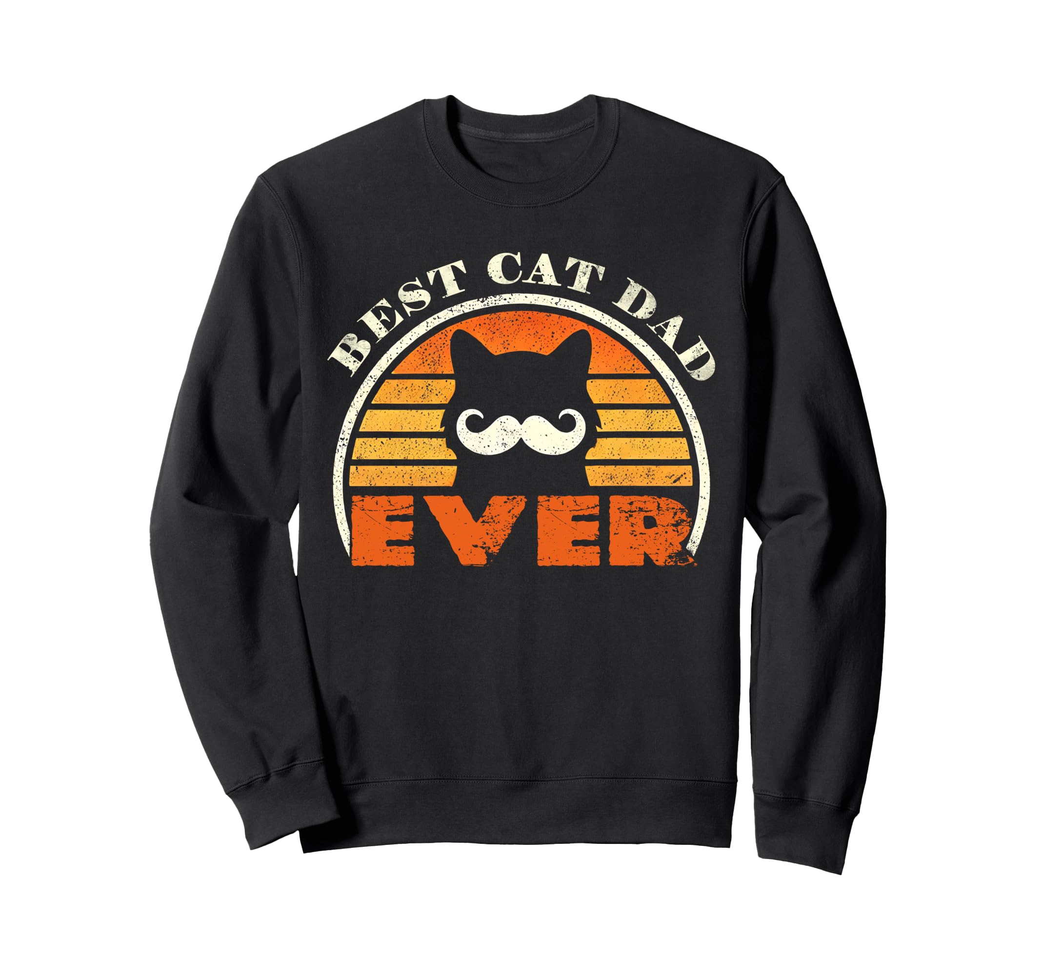 Funny Cat Dad Tees Best Cat Dad Ever Sweatshirt - Aesthetic Graphic Unisex - T-Shirt, Sweatshirt, Hoodie