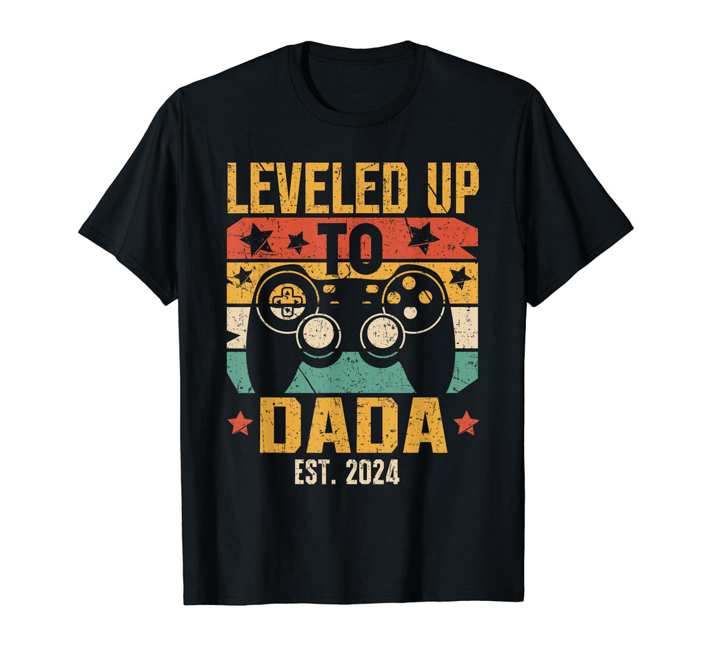 Leveled Up To Dada 2024 Pregnancy T-Shirt - Streetwear Style Unisex - T-Shirt, Sweatshirt, Hoodie