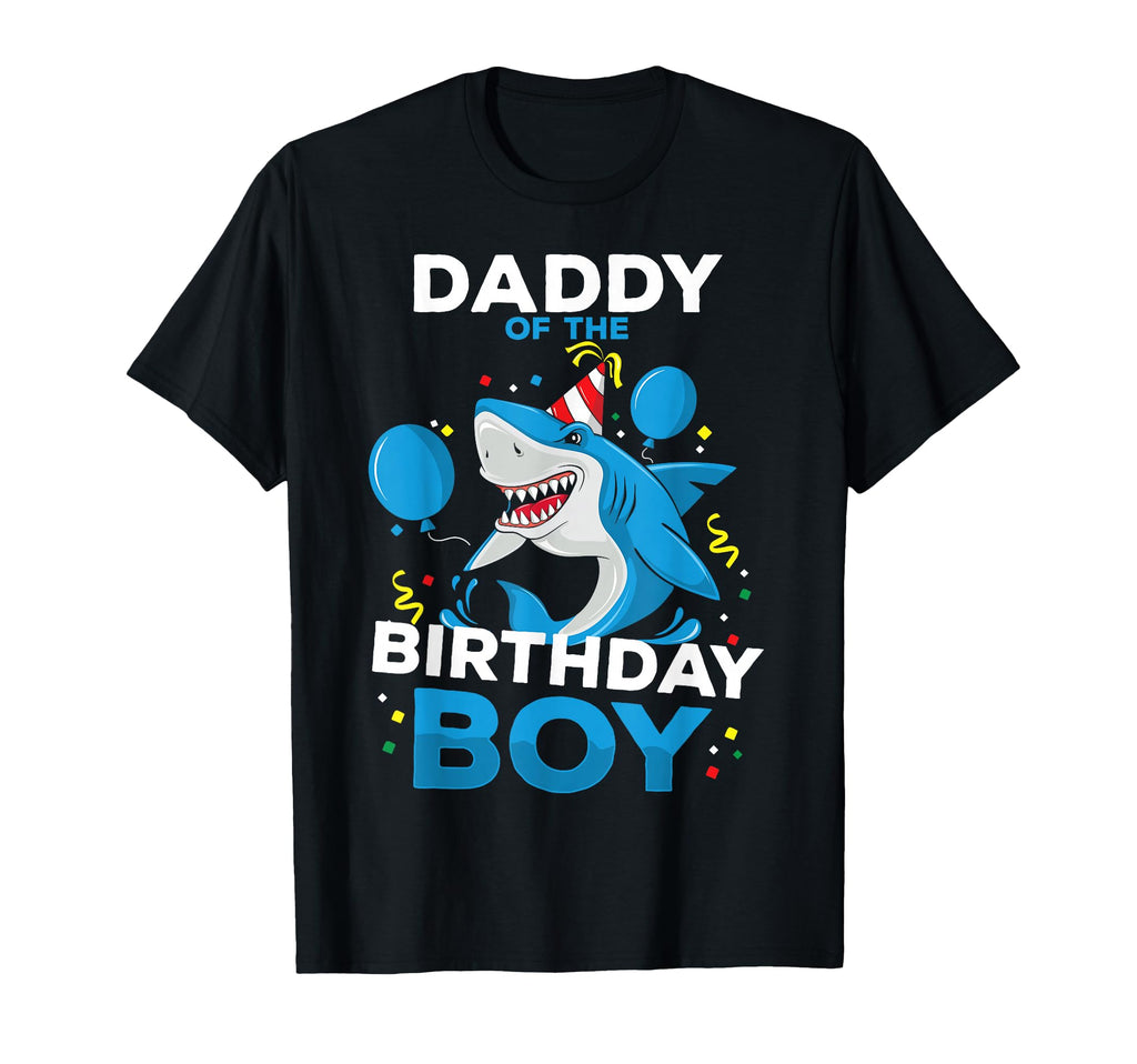 Daddy Birthday Shark Ocean Theme Matching T-Shirt - Unique Graphic Unisex - T-Shirt, Sweatshirt, Hoodie