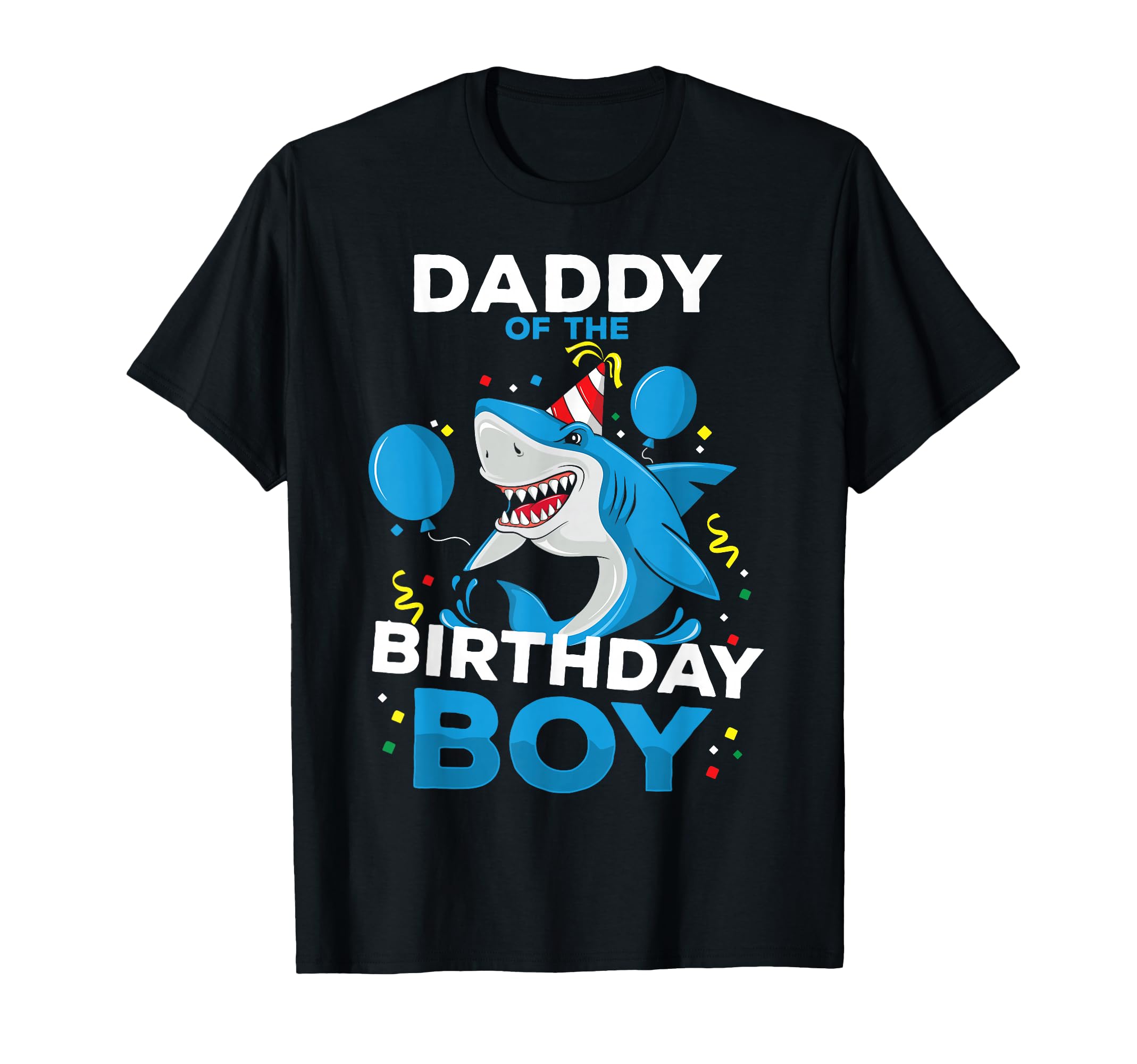 Daddy Birthday Shark Ocean Theme Matching T-Shirt - Unique Graphic Unisex - T-Shirt, Sweatshirt, Hoodie
