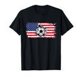 American Flag Soccer Soccer T-Shirt - Unique Graphic Unisex - T-Shirt, Sweatshirt, Hoodie