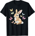 Cute Easter Bunny Rabbit Butterfly - Adult & Kids T-Shirts, Sweatshirts & Hoodies apparel design preview 1