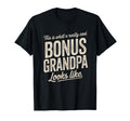 Bonus Grandpa Family Matching Charm T-Shirt - Minimalist Print Unisex - T-Shirt, Sweatshirt, Hoodie