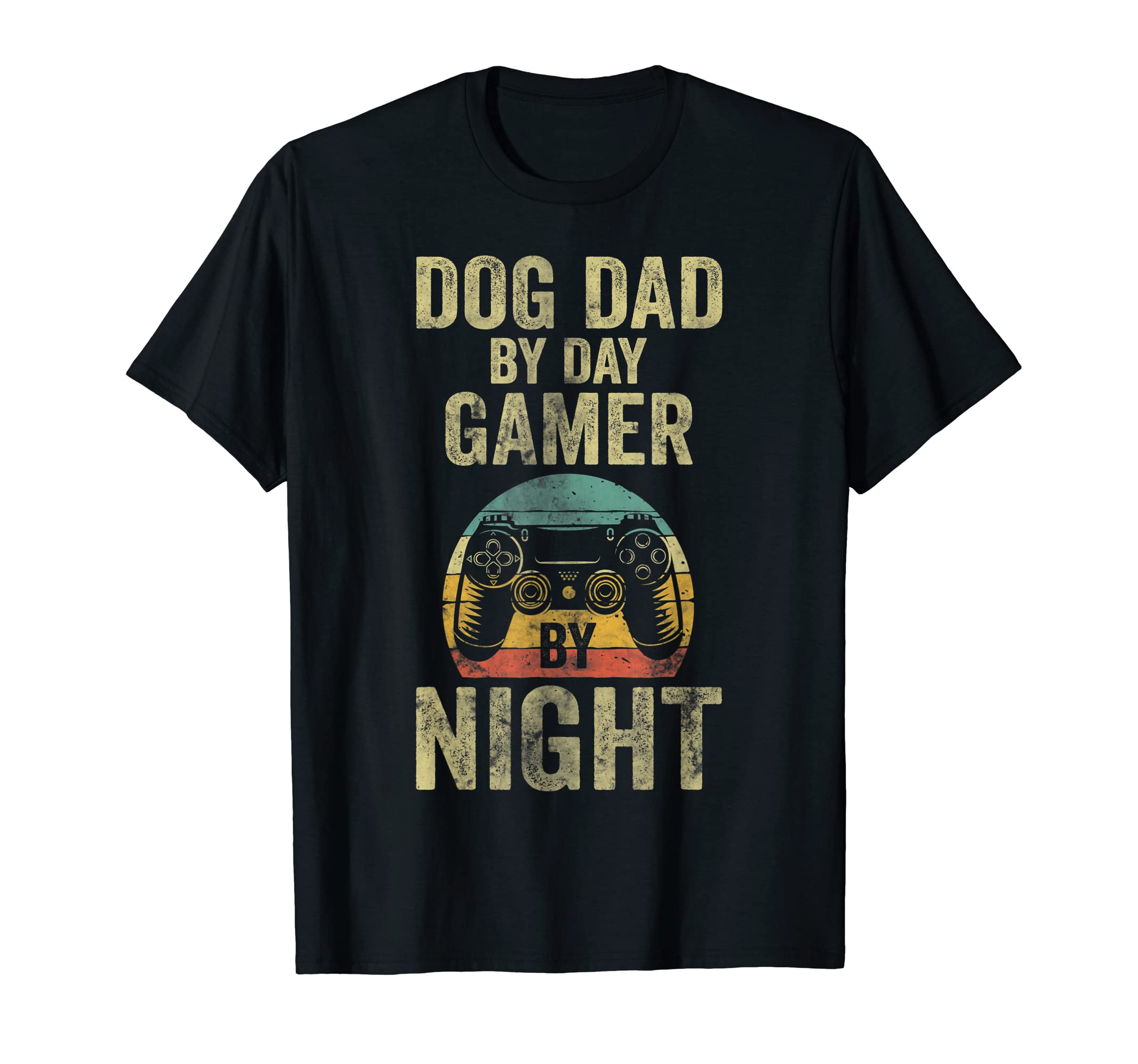 Funny Video Gamer Dog Dad Day Gamer T-Shirt - Aesthetic Graphic Men Women - T-Shirt, Sweatshirt, Hoodie
