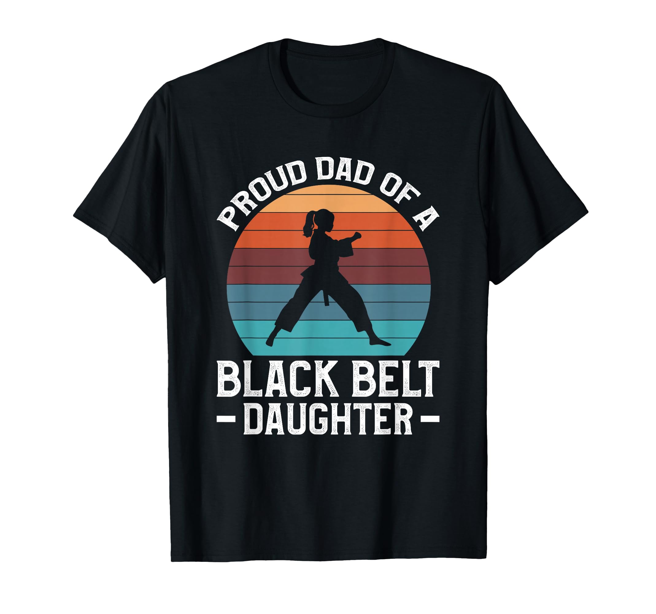Black Belt Dad Daughter Father Martial Arts Hoodie - Graphic Print Unisex - T-Shirt, Sweatshirt, Hoodie